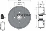 Textar 94045000 - TAMBUR FRANA LIVRABIL NUMAI PERECHE - compatibil Nissan - Textar-94045000 (TEXTAR94045000)