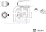 FEBI Bilstein 183304 - Bieleta bara stabilizatoare spate stanga / dreapta 139mm MAN TGE. VW CRAFTER 2.0D 09.16 - - FEBI Bilstein-183304 (FEBIBILSTEIN183304)