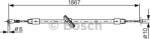 Bosch 1 987 482 028 - Cable Pull. parking brake - BOSCH-1 987 482 028 (BOSCH1987482028)