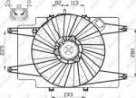 NRF 47513 - Ventilator, radiator - Ventilator radiator cu carcasa ALFA ROMEO 147 1.6 - 1.6LPG 01.01 - 03.10 - NRF-47513 (NRF47513)