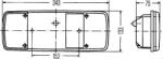 HELLA 9EL 122 689-051 - Dispersor, lampa spate - HELLA-9EL 122 689-051 (HELLA9EL122689051)
