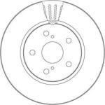 TRW DF6986S - Disc frana - Brake Disc - TRW-DF6986S (TRWDF6986S)