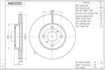 AISIN A6F255S - Disc frana - AISIN-A6F255S (AISINA6F255S)