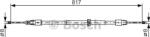 Bosch 1 987 482 024 - Cablu frana de mana spate - stanga / dreapta - 817mm - 715mm MERCEDES GL X164. M W164 3.0D - 6.2 02.05 - 12.12 - BOSCH-1 987 482 024 (BOSCH1987482024)