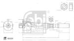 FEBI Bilstein 185059 - Articulatie axiala, cap de bara - Bieleta directie fara capat - stanga / dreapta - lungime: 226mm. EN with counter - nut NISSAN CABSTAR. NT400 CABSTAR 2.5D - 3.0D 09.06 - - FEBI Bilstein-1850