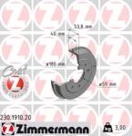 Zimmermann 230.1910. 20 - Tambur frana - Zimmermann-230.1910. 20 (ZIMMERMANN230191020)