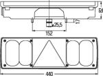 HELLA 2VP 340 450-441 - Lampa spate - HELLA-2VP 340 450-441 (HELLA2VP340450441)