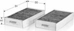Tecneco Filters CK2646C-2 - SET FILTRU AER CABINA CARBON ACTIV - TECNECO - Tecneco Filters-CK2646C-2 (TECNECOFILTERSCK2646C2)