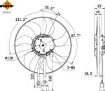 NRF 470111 - Ventilator, radiator - Fan. engine cooling - NRF-470111 (NRF470111)