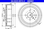 ATE 24.0223-0013.2 - Tambur frana spate OPEL ASTRA F. ASTRA F CLASSIC. ASTRA F - KOMBI. ASTRA G. ASTRA G CLASSIC. ASTRA G - KOMBI. COMBO TOUR. COMBO - MINI - ATE-24.0223-0013.2 (ATE24022300132)