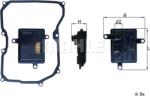 MAHLE HX 267D - Filtru hidraulic, cutie de viteze automata - MAHLE-HX 267D (MAHLEHX267D)