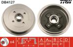 TRW DB4127 - Tambur frana spate AUDI 80 B1. 80 B2. CHERY COWIN. SEAT CORDOBA. CORDOBA VARIO. IBIZA II. TOLED O I. SKODA FAVORIT. FAVORIT FORMA - TRW-DB4127 (TRWDB4127)