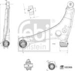 FEBI Bilstein 185906 - Brat, suspensie roata - Brat suspensie fata stanga exterior fata 21 mm cu rulment MERCEDES SPRINTER 3.5 - T B907. B910. SPRINTER 3 - T B910. SPRINTER 3 - T - FEBI Bilstein-185906 (FEBIBILSTEI