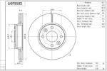 AISIN U6F958S - Disc frana - AISIN-U6F958S (AISINU6F958S)