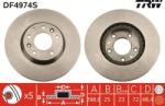 TRW DF4974S - Disc frana - Brake Disc - TRW-DF4974S (TRWDF4974S)