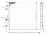 TYC 728-0026 - RADIATOR. RACIRE MOTOR - compatibil Dacia. Nissan. Renault - TYC-728-0026 (TYC7280026)