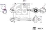 FEBI Bilstein 183624 - Brat suspensie fata stanga transversal spate 16 mm BMW 3 G20. G80. G28. 3 G21. 3 G21. G81. 4 G22. G82 1.6 - 3. - FEBI Bilstein-183624 (FEBIBILSTEIN183624)