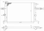 TYC 725-0021 - Radiator, racire motor - RADIATOR. RACIRE MOTOR - compatibil Opel - TYC-725-0021 (TYC7250021)