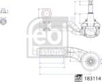 FEBI Bilstein 183114 - CAP DE BARA - compatibil Ford - FEBI Bilstein-183114 (FEBIBILSTEIN183114)