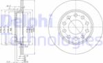Delphi BG3674C - Disc frana - Brake Disc - Delphi-BG3674C (DELPHIBG3674C)