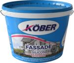 FOXMAG24 Vopsea lavabila alba mata pentru exterior, silicon, 15L, rezistenta la intemperii (V8910A-P15L)