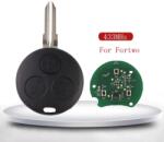  Cheie completă programabilă cu 3 butoane pentru Smart Fortwo 450, Forfour 451, 1998-2006 (OEM)