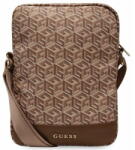 GUESS Geantă Guess GUTB10HGCFSEW 10" maro/maro GCube Stripe pentru tabletă (3666339120368)
