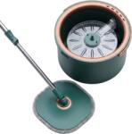 Dreamramp Set Mop Rotativ cu Galeata DreamRamp, Separa Apa Murdara de Cea Curatam Consum Redus de apa si detergent, 2 rezerve (WYL-30LV)