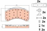 TRW Set Placute Frana, Frana Disc Gdb5117 Man Tgs I Mercedes-Benz Actros/Antos/Arocs (GDB5117)