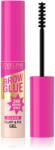 Eveline Cosmetics Brow Glue Fluff & Fix Gel gel de sprancene de lungă durată culoare Transparent 6 ml