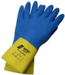 KOELNER Bélelt vegyvédelmi kesztyű 10-es méret kék latex bevonattal (70042)