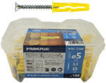 Koelner - Rawlplug UNO univerzális műanyag tipli 5x24mm süllyesztett fejű csavarral 3, 5x35mm (68384)