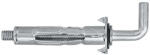 Koelner - Rawlplug Molly anya derékszögű kampóval 4x32mm fém horganyzott (65749)