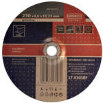KOELNER Tisztítótárcsa fémhez 230x6x22, 23mm (03050)