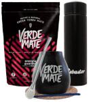 Verde Mate Yerba Mate Tea, Készlet, Verde Mate Energy Guarana, Gyümölcsös, 500g, Termosz LED, Kerámia bögre, 350 ml, Bombilla (8342)