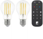 EGLO Távirányítóval szabályozható E27 LED, 6 W, 806 lm, hidegfehér fényű, 2 darabos szett - Eglo 12255 (12255)