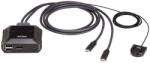 ATEN Kábelek 2 porttal USB-C 4K DisplayPort Aten Black (US3312-AT)