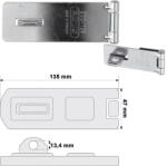 ABUS 200/135 lakatpánt (10032119-01) - smartzar