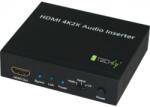 Techly Inserter audio Techly IDATA HDMI-AI4K, Black (IDATA-HDMI-AI4K)