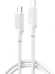 XO Design Cablu de date XO Design NB-Q265B, USB-C male - USB-C male, 1 m, White (333293)
