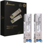 Extralink SFP 1.25G 2-pack | SFP modul | 1, 25Gbps, LC/UPC, 1310nm, 2km, egymódú, DOM (EX. 35894) (EX.35894)