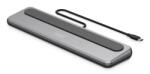 ASSMANN 12-portos USB-C dokkoló állomás, max. 8K/30Hz HDR-rel, HDMI, DP, max. 3 monitor (MST), USB-C 3.2 Gen 2, Gigabit Ethernet, SD/Micro SD, Audio, PD 100W (DA-70919) (DA-70919)