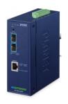 PLANET Planet IXT-900-2X1PD Ipari 2-portos optikai kapcsoló IP40 10000 Mbit/s (IXT-900-2X1PD) (IXT-900-2X1PD)
