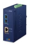 PLANET IP40 Industrial 2-Port hálózati média konverter Kék (IXT-900-2X1UP) (IXT-900-2X1UP)