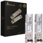 Extralink SFP 1.25G 2-csomag | SFP modul | 1, 25Gbps, LC/UPC, 850nm, 550m, multimód, DOM, HP/Aruba számára készült (EX. 35931) (EX.35931)