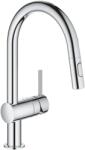 GROHE Baterie bucatarie Grohe 30438000, 1 bar, 379 mm, 223 mm, 1 orificii instalare, 2 sprayuri, 180 unghi pivotare, Crom (30438000)