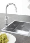 GROHE Baterie bucatarie Grohe 1010730001, 0.6 bar, 419 mm, 219 mm, 1 orificii instalare, 3 sprayuri, 150 unghi pivotare, Crom (1010730001)