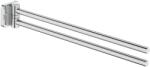 Roca Bara prosop Roca A817885C00, 373 mm, 52 mm, 2 orificii instalare, 2 rafturi, pivotanta, pe perete, Crom (A817885C00)