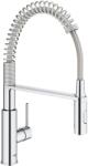 GROHE Baterie bucatarie Grohe 30614000, 1 bar, 455 mm, 236 mm, 1 orificii instalare, 2 sprayuri, 360 unghi pivotare, Crom (30614000)