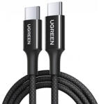 UGREEN USB-C - USB-C kábel UGREEN L502, 100W, 5A, 2m, fekete